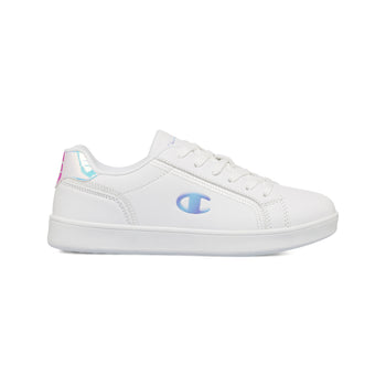 Sneakers bianche da ragazza con logo iridescente Champion Alex G GS, Brand, SKU s354000156, Immagine 0